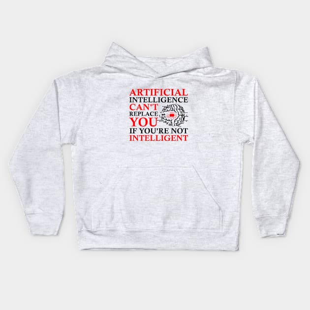 Artificial Intelligence Algorithm Programmer AI Developer Kids Hoodie by artbooming